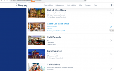 Réserver votre restaurant à Disneyland Paris en ligne : l’astuce !
